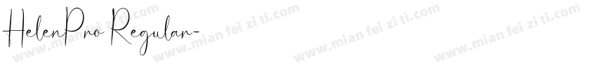 HelenPro Regular字体转换